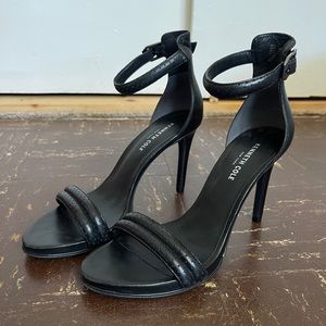 Kenneth Cole black strappy heels size 10